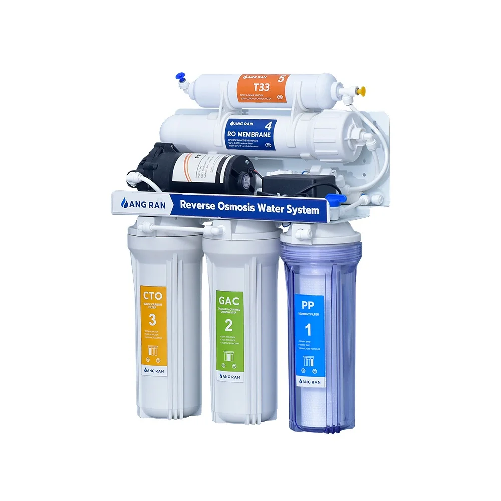 New Generation Water Filtration Purification System 5 Stage Reverse Osmosis Water Filter System Water Filter Machine 150 Gpd