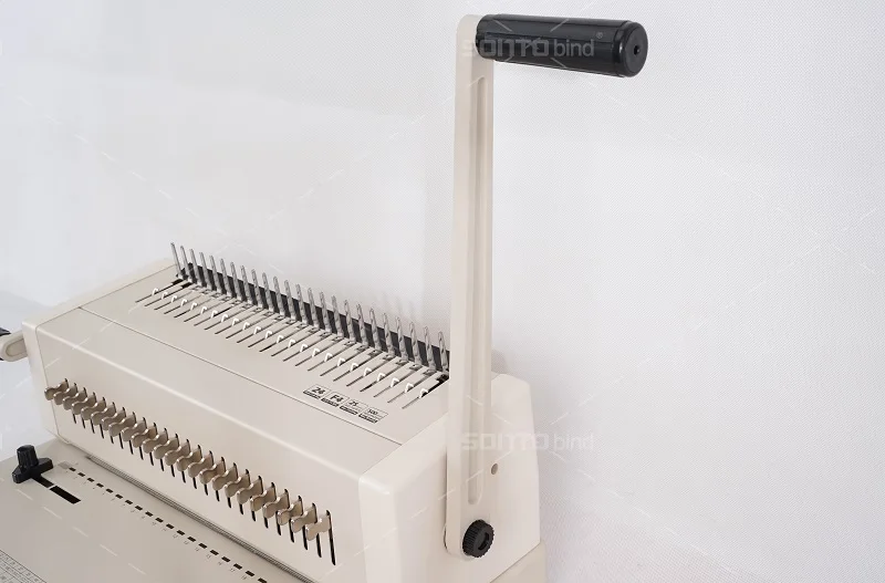 Comb Forming Binding Machine Factory Wholesale Direct Selling One Year Warranty Manual Plastic 15 Spiral Banding Machine Manual