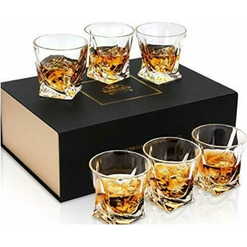 Black Rigid Cardboard Paper Wine Glass Packaging Gift Boxes With Ribbon Customized Magnetic Paperboard Wine Box for Packing supplier