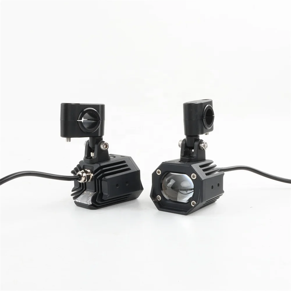 TIYPEOR Upgrade Motorcycle Aluminum Super Bright Spotlight High/Low Beam Auxiliary Headlight Fog Light for Off-road ATV UTV SUV