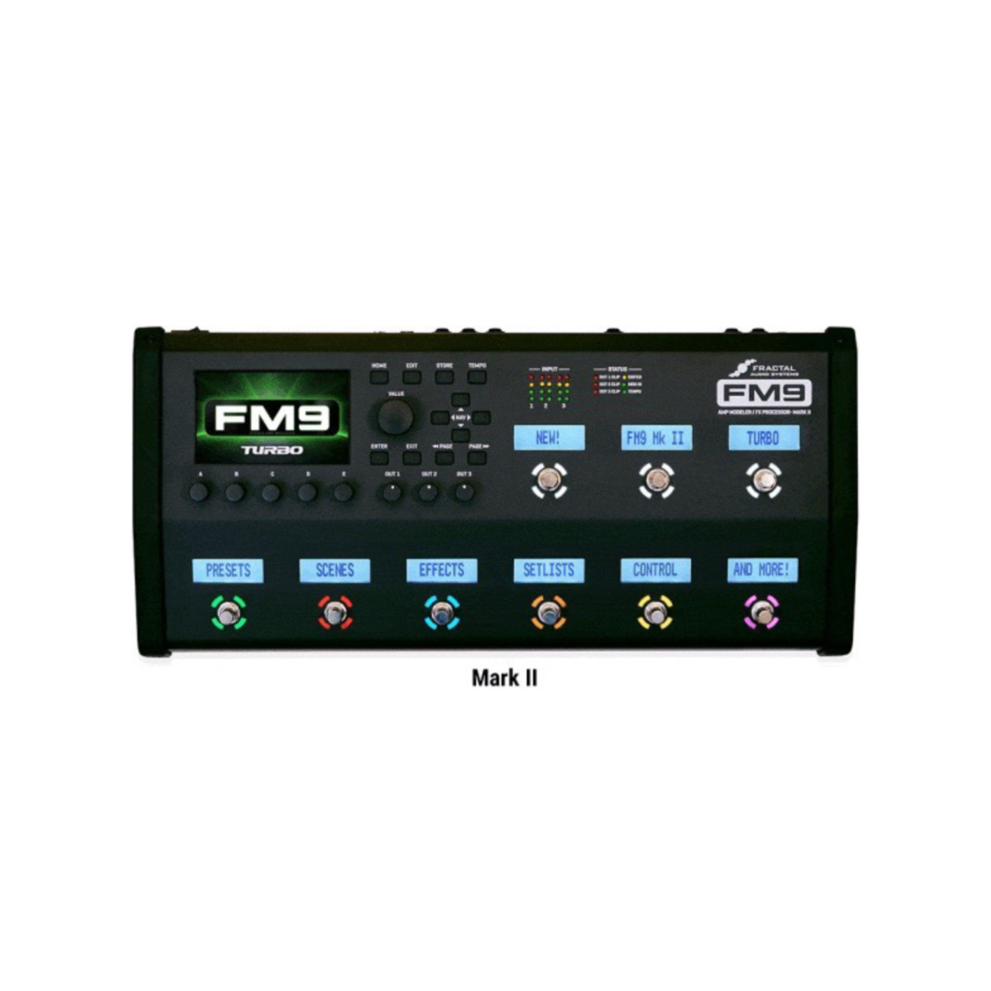ギター Fractal Audio Systems FM9 Mark II Turbo Fractal FM9 MKII Turbo Multi-Effects Pedal - Professional Guitar