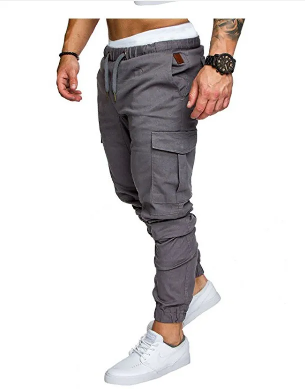 Pantalon Cargo Pour Homme Avec Cordon De Serrage Et Taille