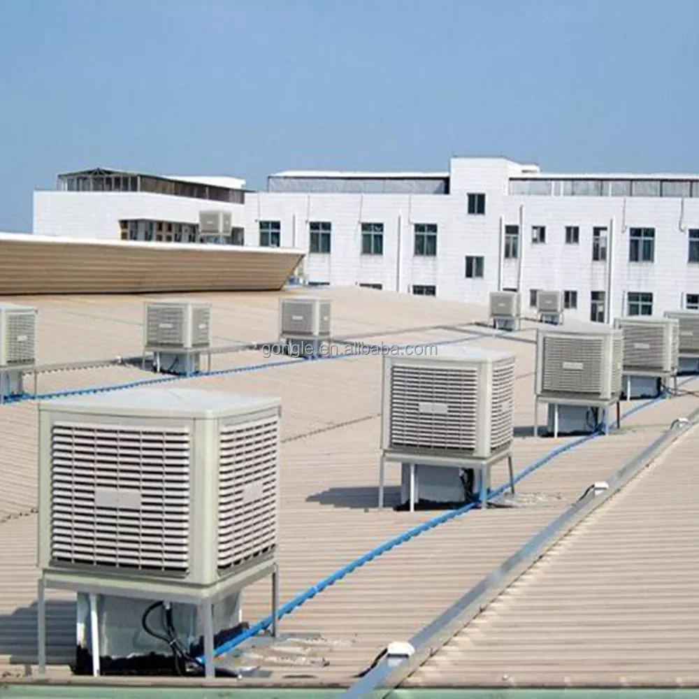 Roof Cooling Industrial air Conditioning Evaporative air Cooler Water  Evaporator for Plant Factory Cooling System