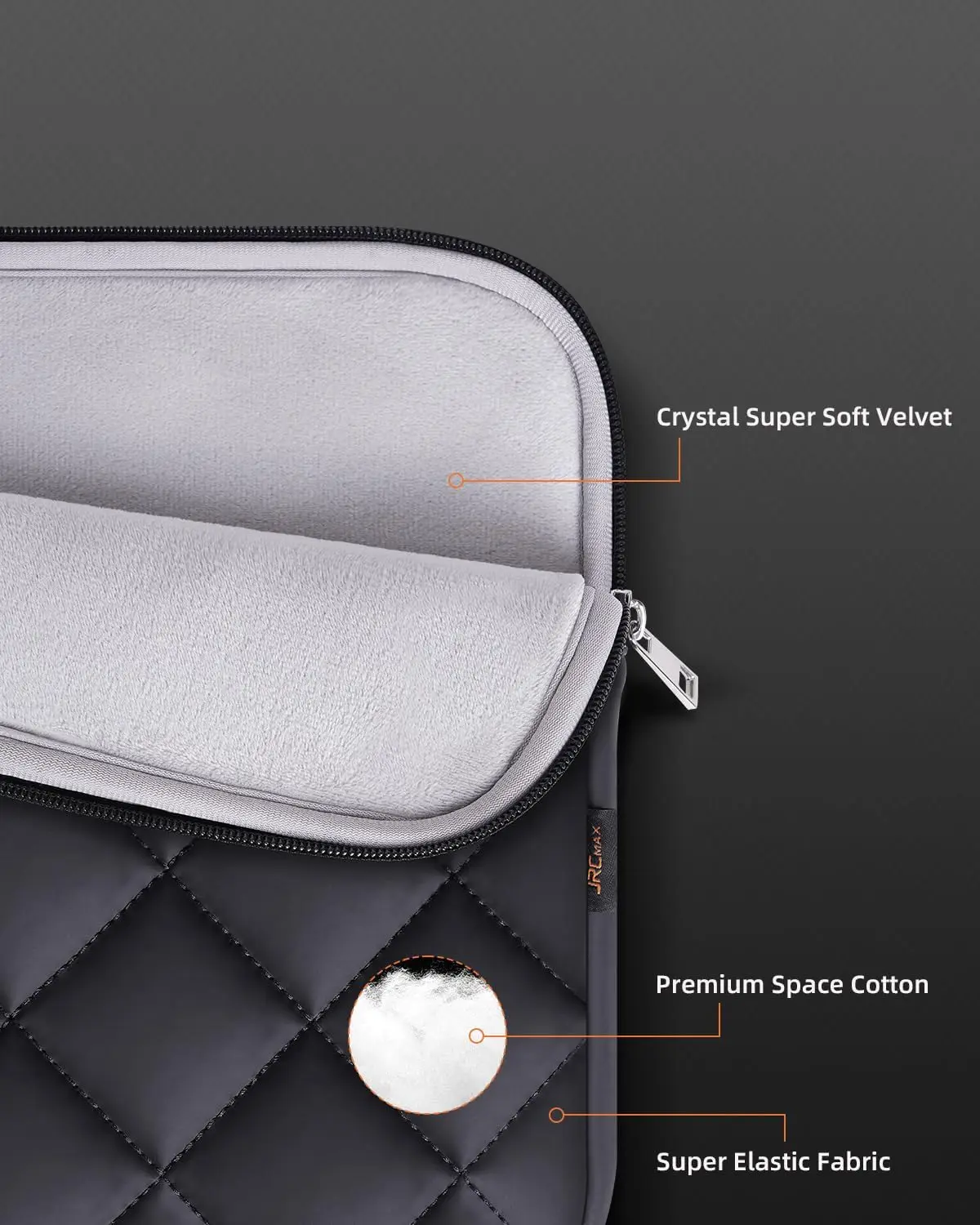 13-14 Inch Puffy Laptop Sleeve Case Thickened Lining Laptop Bag for MacBook Air 13 14 Inch Carrying Bags Soft Feel for Winter supplier