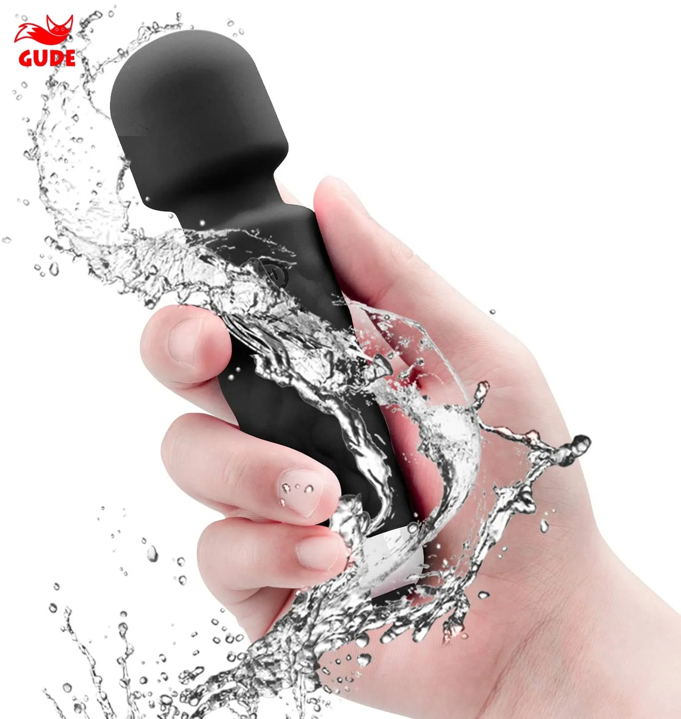 Upgraded Mini Wand Massager for Back, Waterproof Handheld Cordless