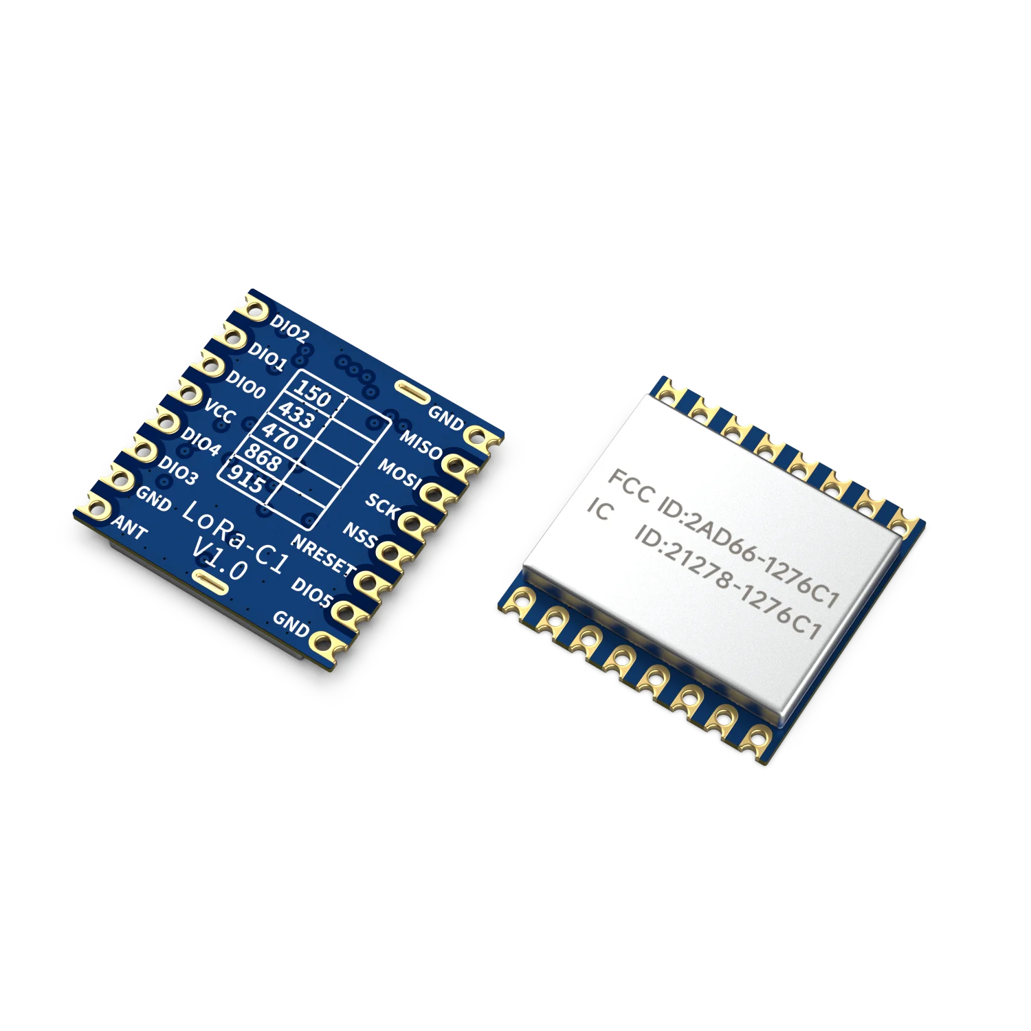 G-NiceRF LoRa1276-C1 FCC IDおよびIC ID認証100mWトランスミッターレシーバー長距離915MHz LoRaモジュール