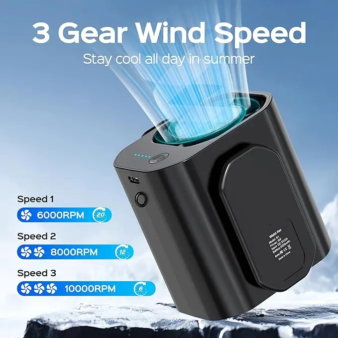 Waist Usb Fan, Plastic, Portable - detail 22
