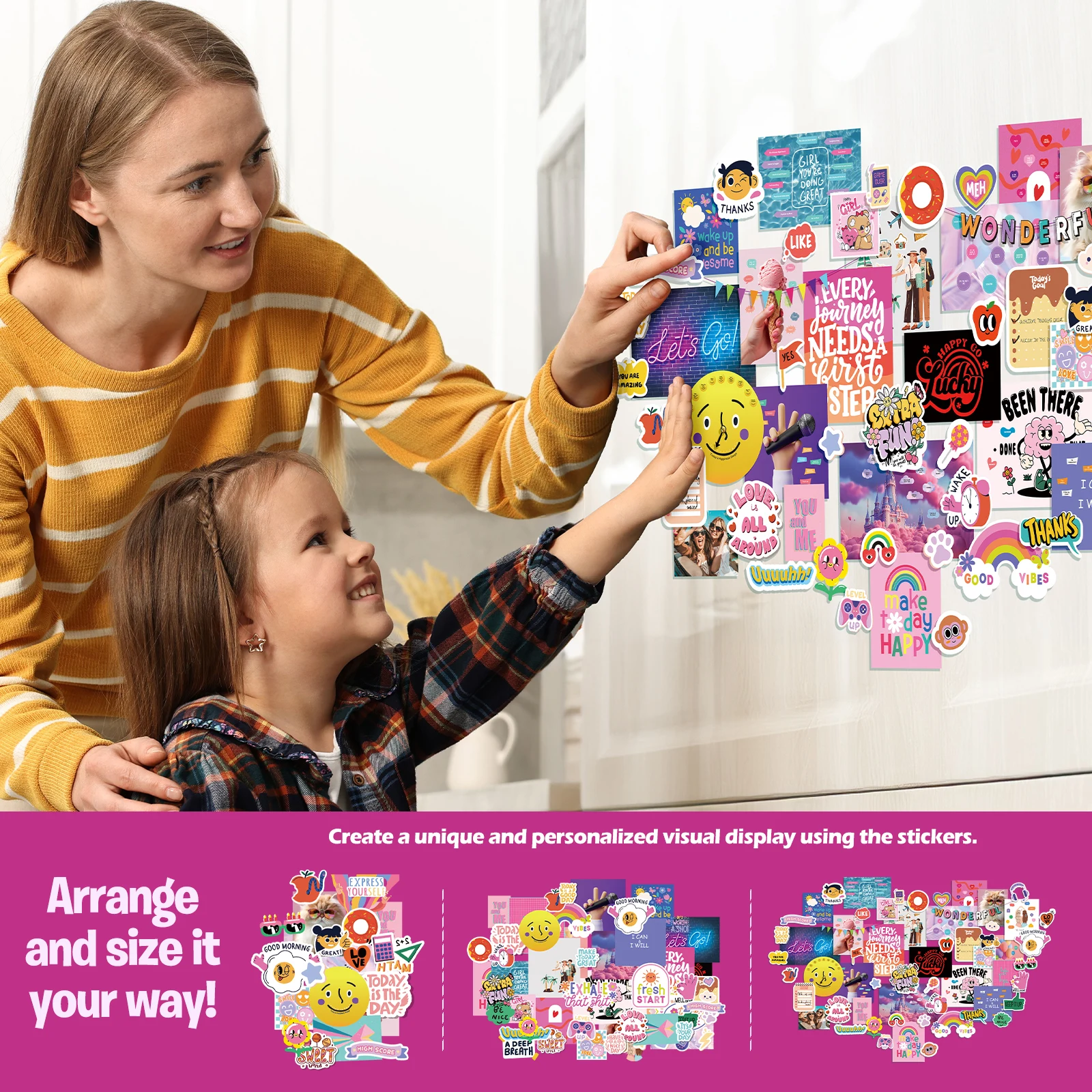 1000 in 1 Children Drawing Toy DIY Wall Collage Making Arts Paper Crafts Educational Toys