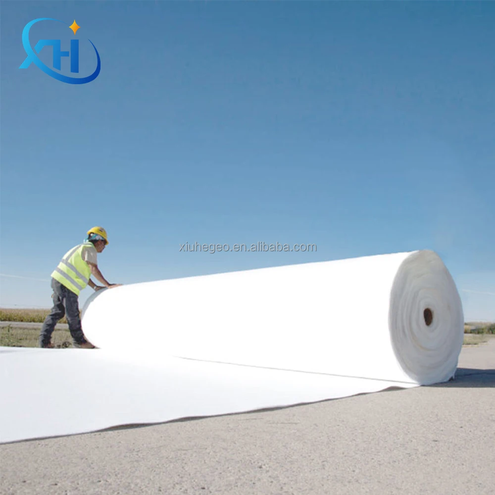 Polyester Fiber Non-Woven Geotextile Fabrics 200G/M2, Width 2m