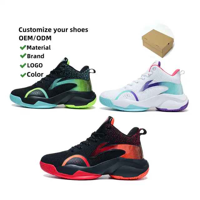 2025 Men's High-Top Performance Basketball Sneakers for Summer & Spring Sports Training Youth Sports Shoes