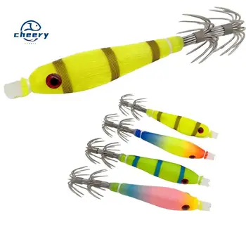 CHEERY Shrimp Lure Squid Hook Effective Jigging Bait for Salmon Sea Bass Tilapia Marlin Pike Inland Fish Ocean Boat Fishing – Metal Jig – view 2