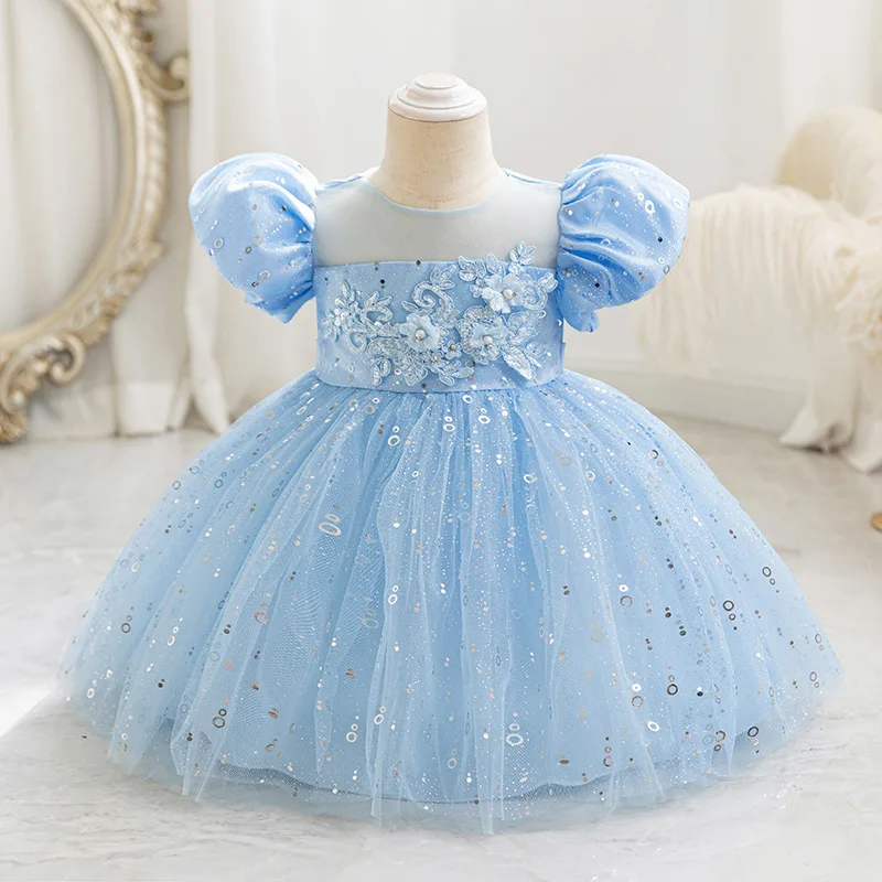 princess polly baby blue dress Girls' Blue Dresses at M&S main image 0