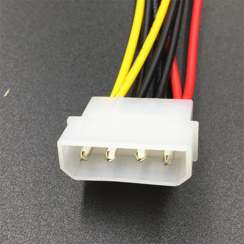 4 Pin Molex Male 1 To 2,1 To 3 Port Molex 4p Ide Female Power Supply ...