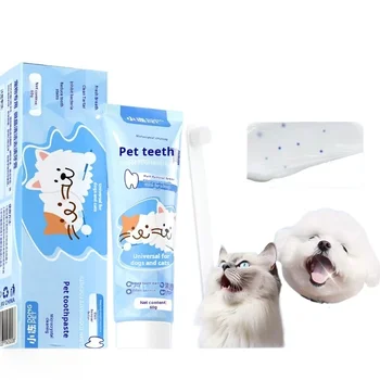 Fast Shipping Wholesale Manufacturer Grooming Tools Sets Teeth Cleaning Pet Dog Toothpaste with Toothbrush