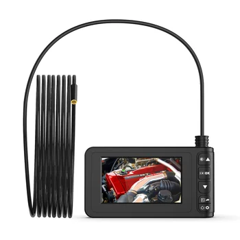 8.0mm Lens Industrial Endoscope Camera 4.3 Screen Digital Borescope Inspection Camera with 8 LED Lights Car Sewer Drain Checking