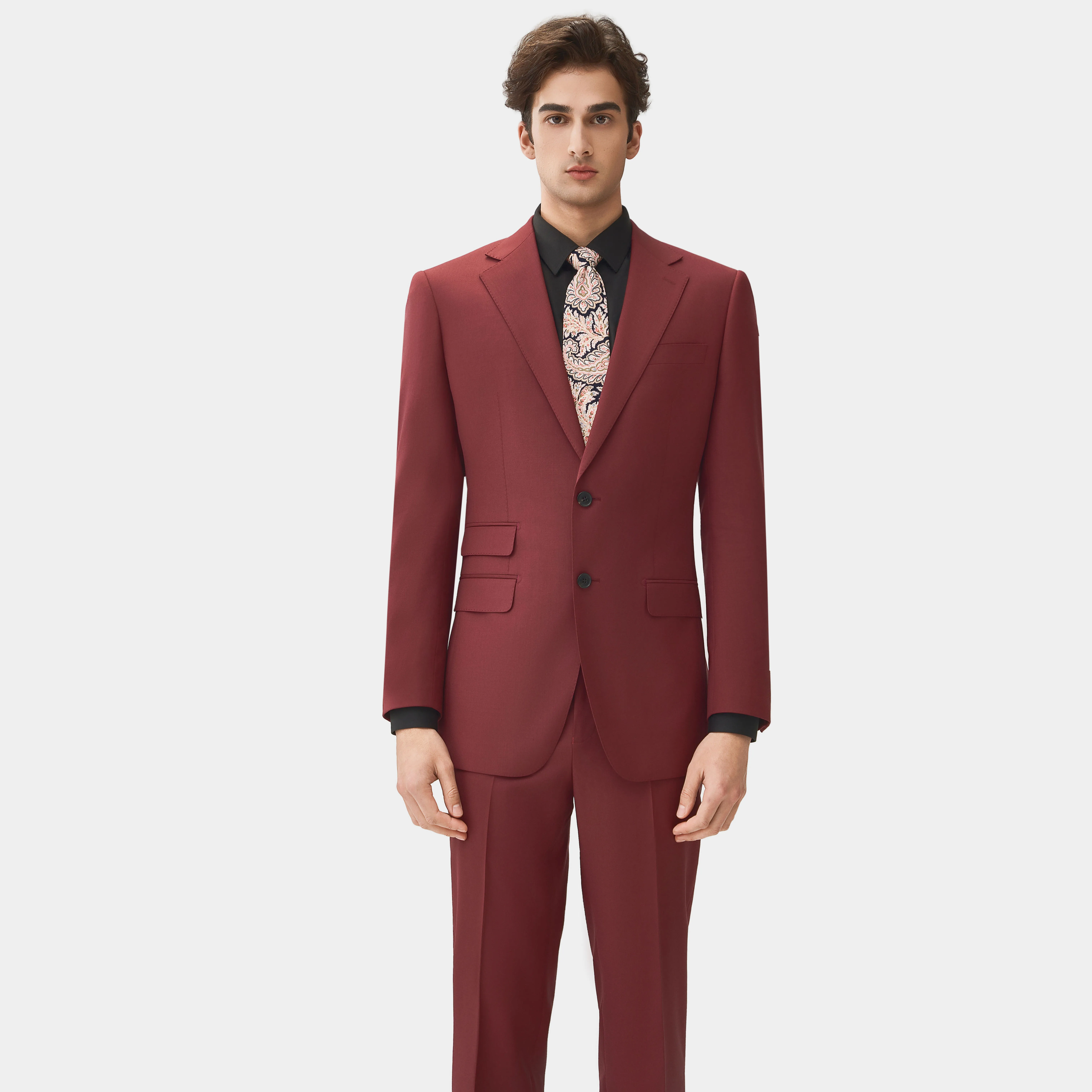 Anzug Herren Made To Measure Suit Manufacturer 100% Wool Mens Regular Office Wear Men Formal Dress High Quality Men's Suits