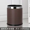 10L coffee-colored bucket with silver ring