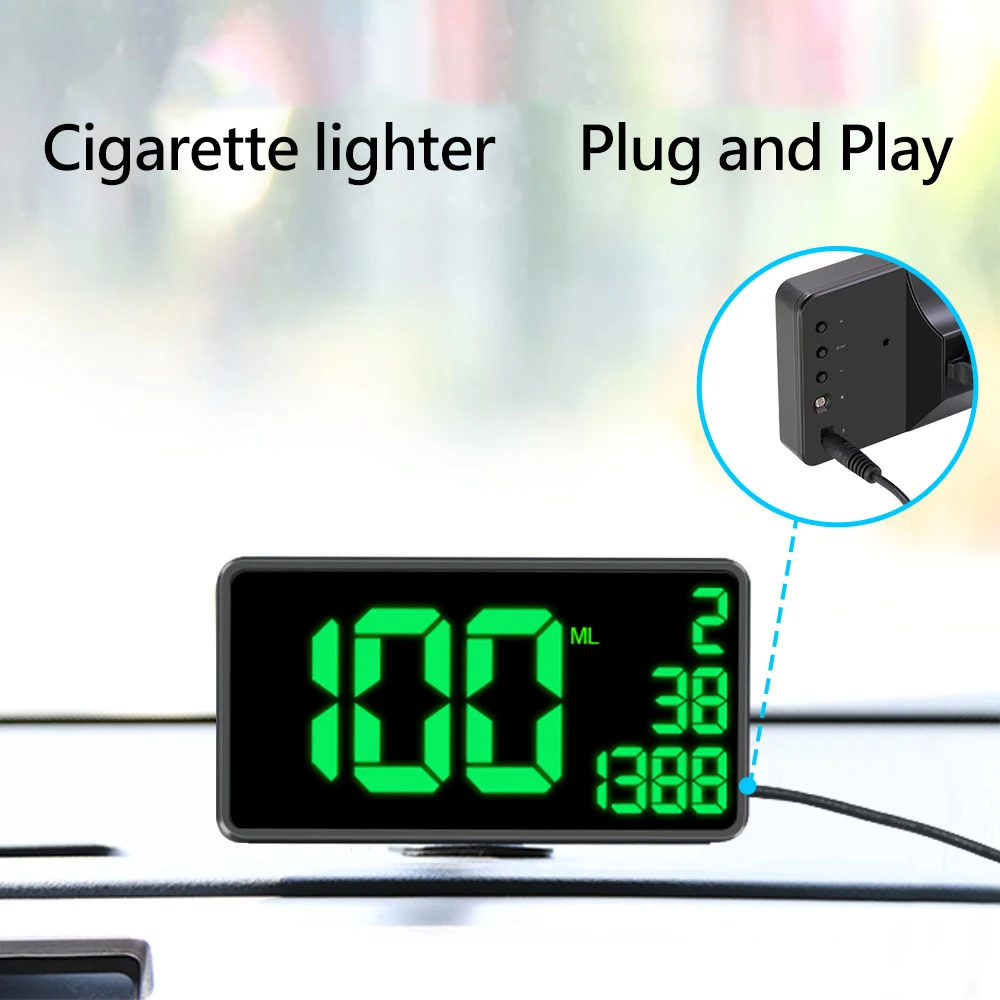 cigarette lighter speedometer VJOY Car Holder Driving Car Universal Digital Speedometer 12-36V for Truck  Hud Head up Display 6.2