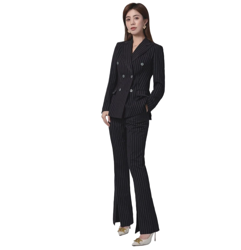 High-end Fashion Style Women's Suit and Trousers Elegant Sets for Formal Office Business Wear