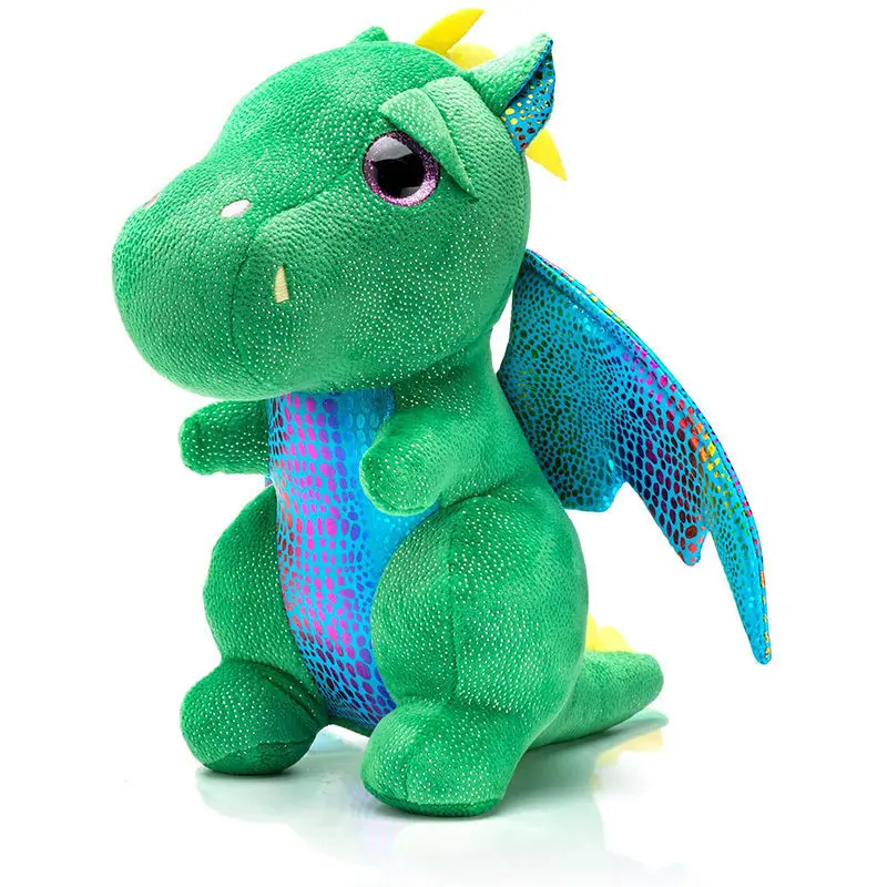 Cartoon Cute Color Wing Small Flying Dragon Doll Dinosaur Plush Toy Kawaii Tyrant Pillow Soft Stuffed Toys Kids PP Cotton Gift