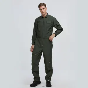 Xinke Canvas Flight Aramid Safety Coverall Pilot Non Flammable Coveralls Work Wear