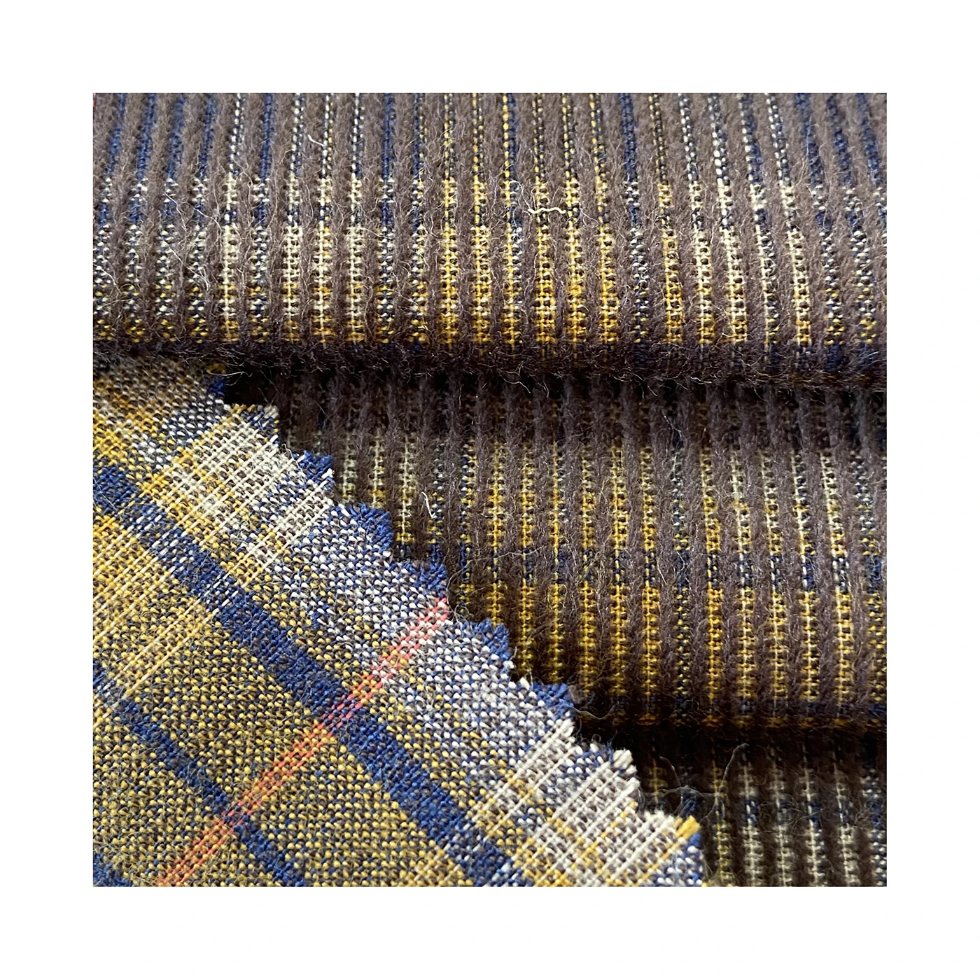 Фабрика 100% Чистый хлопок 14 Вт Вельветовая пряжа окрашенная рубашка брюки ткань