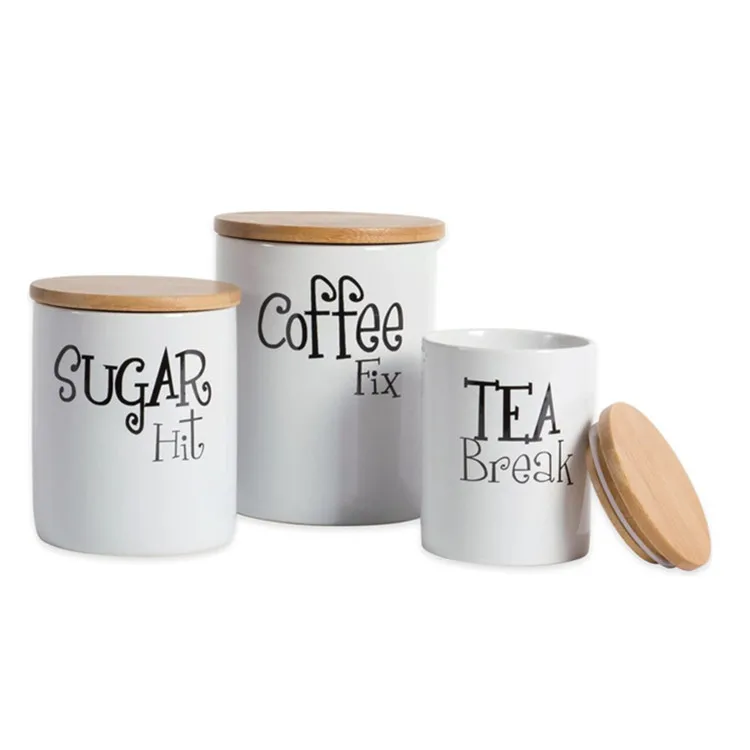 Kitchen Ceramic Canisters Modern Chic Ceramic Kitchen Canister With Bamboo Lid For Food Storage Serve Coffee Sugar Tea Buy Kitchen Ceramic Canisters Kitchen Ceramic Canisters Kitchen Ceramic Canisters Product On Alibaba Com