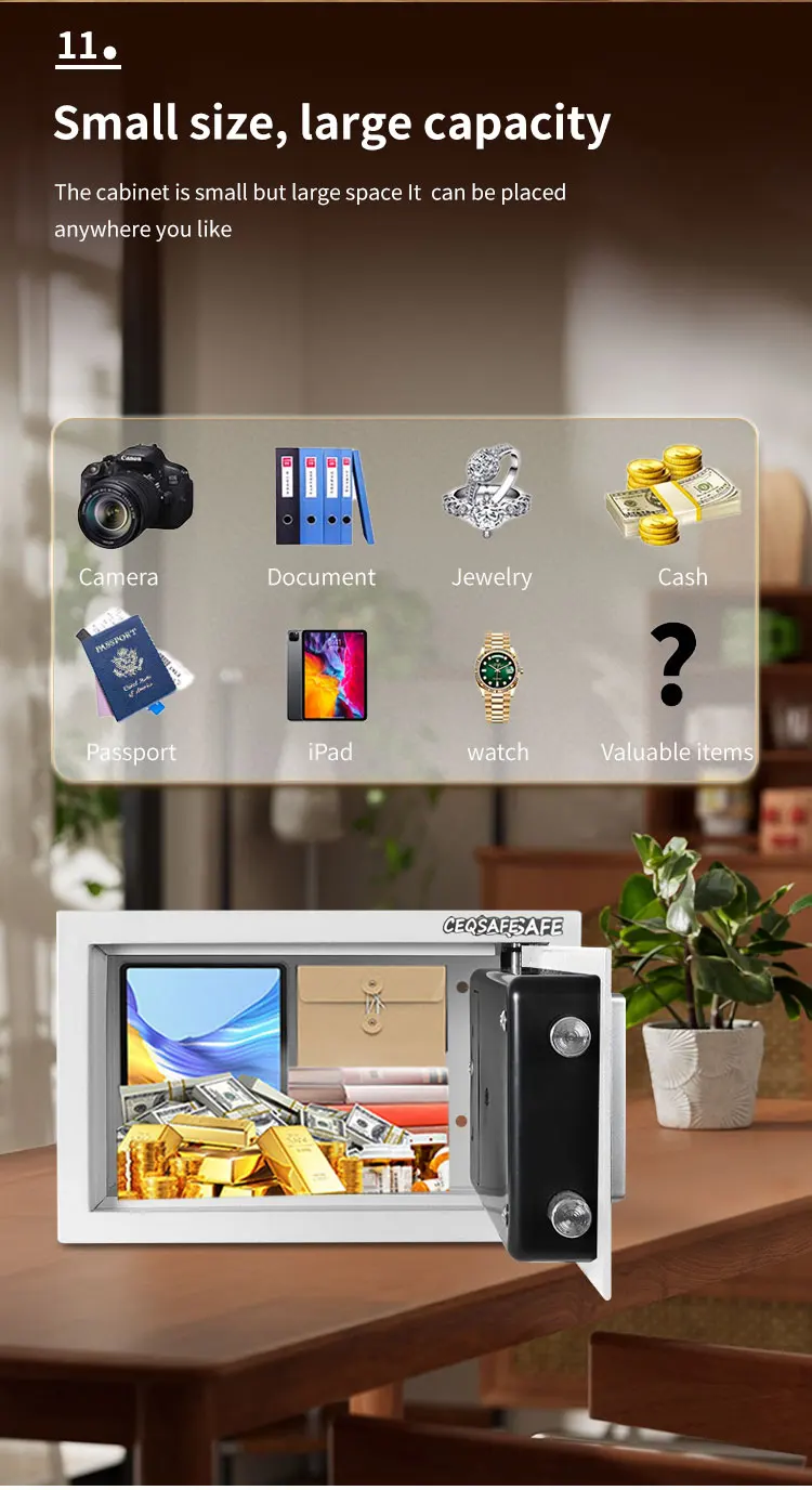 CEQSAFE Cheap Price Combination Lock Electronic Digital Money Mini Safe Box for Money manufacture