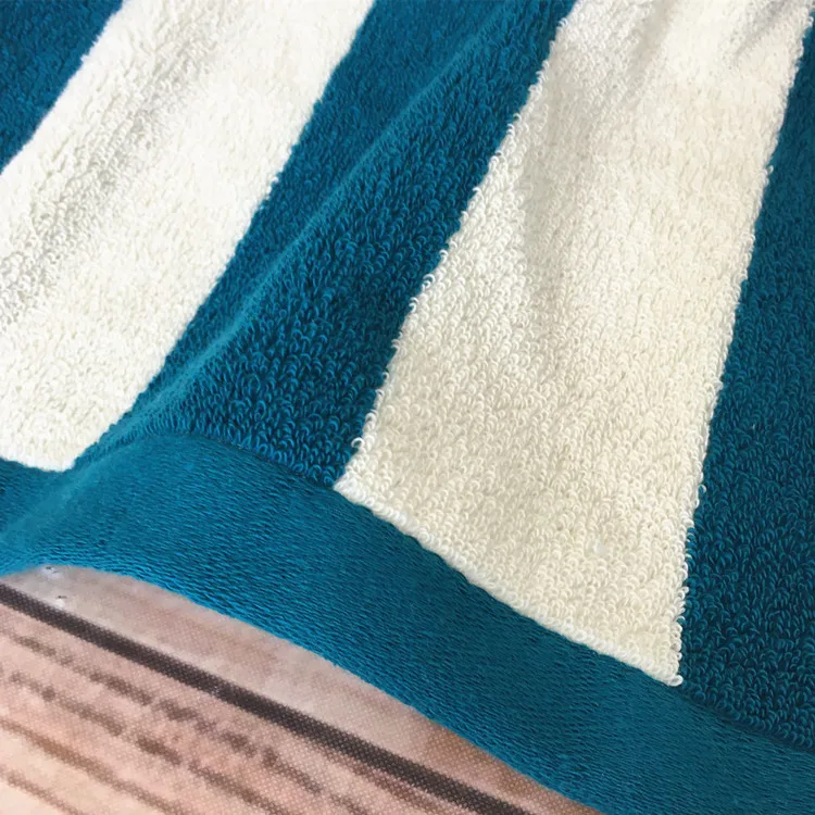 Striped Beach Towel Cotton Terry Beach Towel Jacquard Terry Striped
