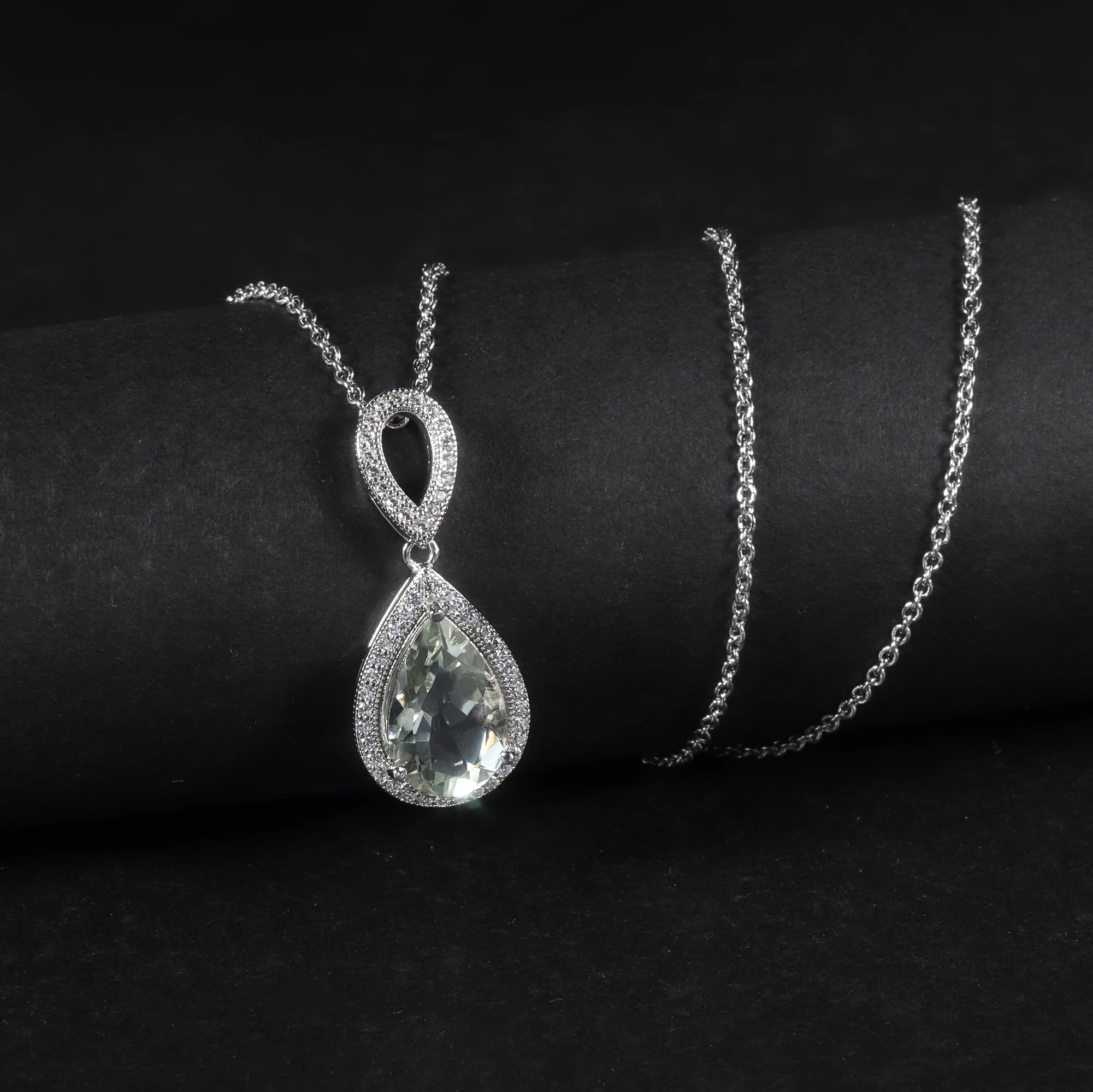 Collana Con Pietre Preziose In Argento Sterling 925 Con Ciondolo - Foto 6