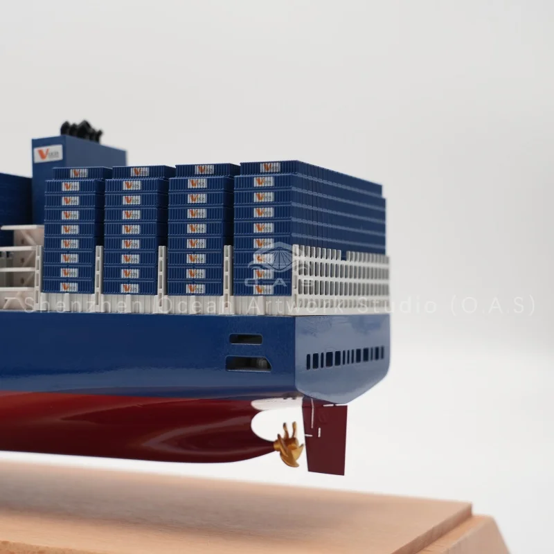 Our custom-made SINOTRANS container ship model is exquisitely designed as a premium ornament for offices and exhibitions.Produced by a professional manufactor with high-simulation craftsmanship, it faithfully restores hull details, color scheme and brand markings.Durable, refined and highly realistic, it is widely used for corporate gifts, event souvenirs, hall displays and maritime collections.We accept personalized customization and bulk orders, delivering stable quality and satisfactory service for shipping and logistics clients.Amber@vesselmodel.com Tel: +86 18038048785