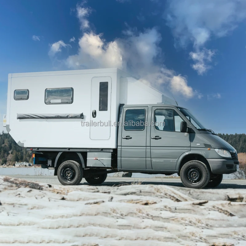 Motorhome Truck Cab-over Box With Big Alcove For Pick Up Flatbed ...