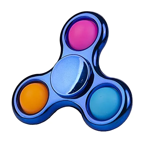 Wholesale Pop Simple Silicone Fidget Spinner Push Bubble Rainbow Bubble Fidget Spinners Unisex Toys for ADHD Anxiety Boys Girls