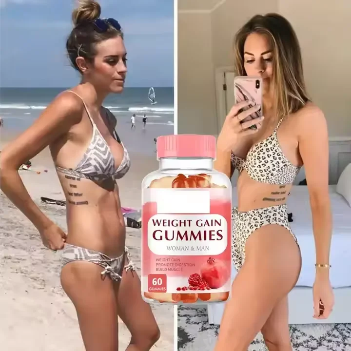 Julong Private Label Fast Weight Gain Supplement Natural Effective Enhance Appetite Health Care Gain Weight Gummies