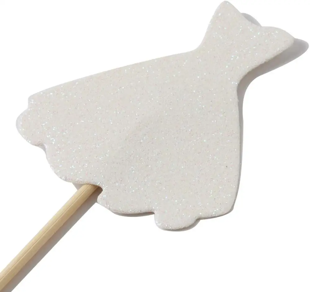 Оптовая продажа, блестящее кольцо из розового золота с бриллиантами, свадебное платье, топпер для капкейков, для невесты, для помолвки, свадьбы, девичника