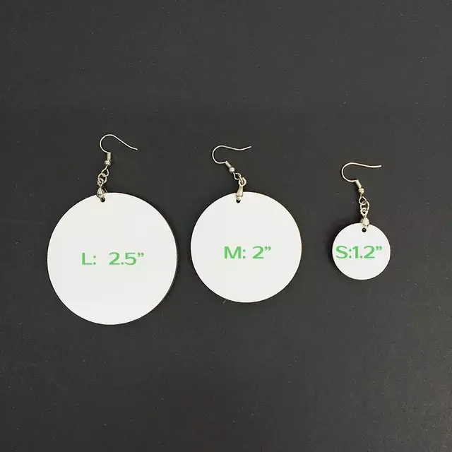 Round Sublimation Earrings