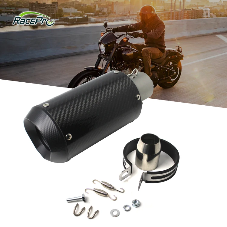 Универсальный мотоциклетный выхлопной глушитель из углеродного волокна 51 мм