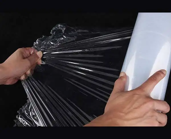 Plastic Films Taiyang Heat Resistant Soft Wrap Cling Jumbo Roll Black Stretch Film With Low Price