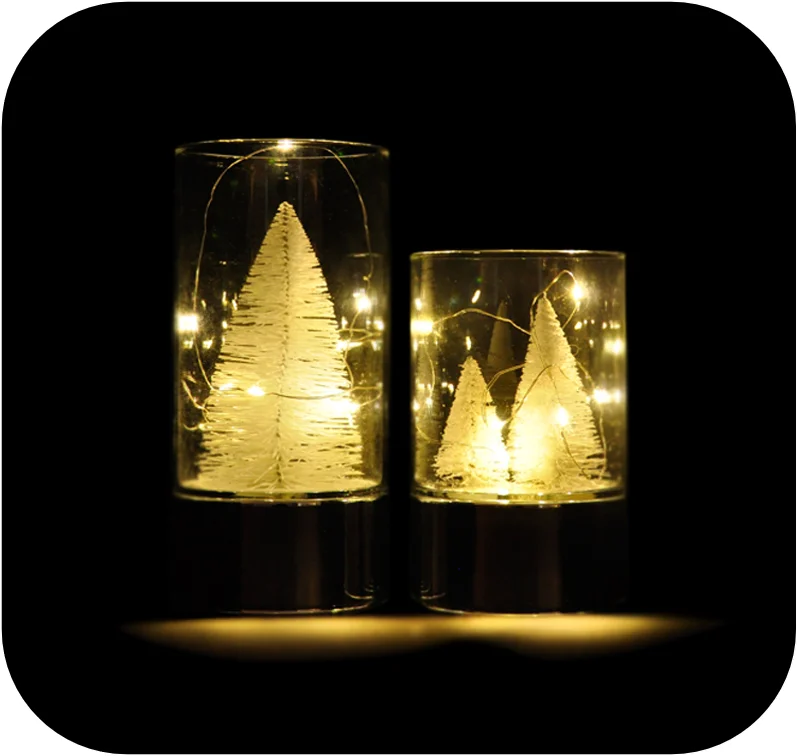 wholesale christmas decoration led glass ball ornaments with high quality details