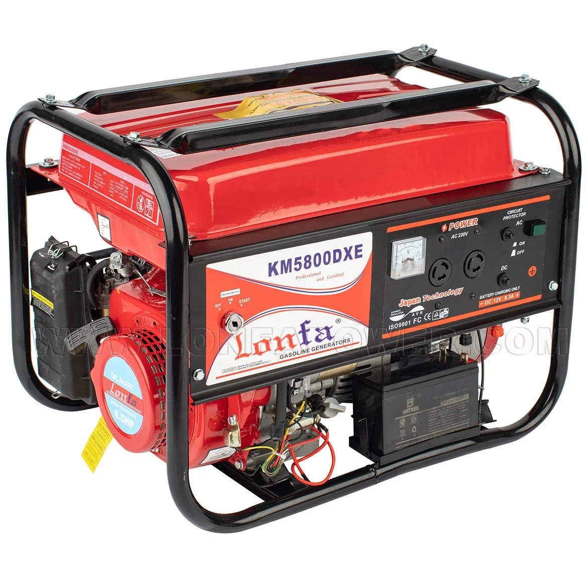 KING TOYO MAX Power Electric Generators 2.5 KW 2.5 KVA 2.8KW 3KW 7hp 3kva 3000rpm 3600rpm Generator Gasoline KM5500DX KM5800DXE