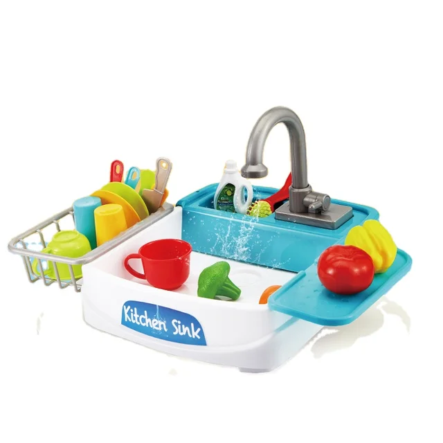 Playgo COLOUR CHANGE KITCHEN SINK Unisex Fruit-Color Changing Kitchen Cleaning Kit