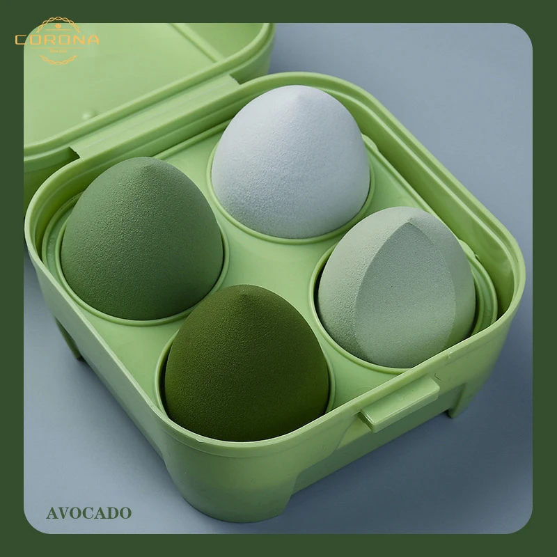 Высокое качество, оптовая продажа, красота, мягкий розовый, синий, желтый, зеленый, консилер, основа, губка для макияжа лица, набор блендеров