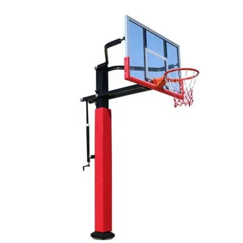 Custom Height Adjustable Basketball Stand 7-10ft Tempered Glass 72*42 ...