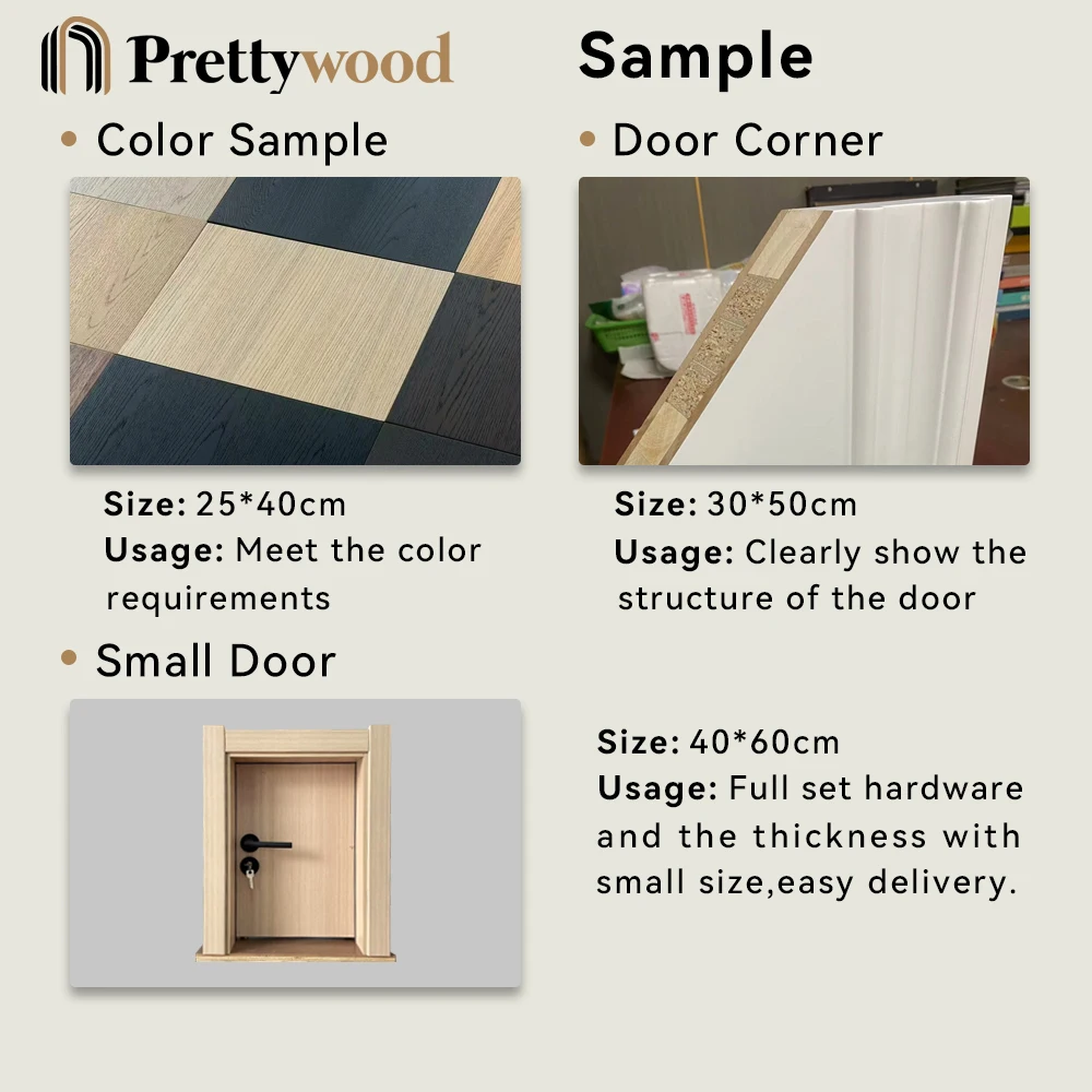 Foshan Factory Apartment Interior MDF HDF PVC Design Wooden Room Door for Sale