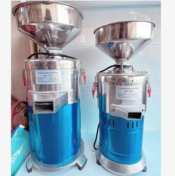 1100W Commercial Peanut Butter Grinder Machine 15kg/h Output Electric  Peanut Sesame Butter Maker (Upgrade 110V)