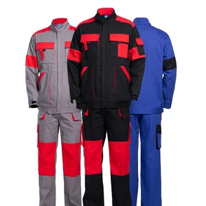 OEM Mens Work Clothes Factory Maintenance Work Clothing Wear-resisting Cotton Workwear Construction Work Uniforms