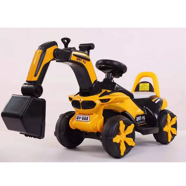2022 Factory Cheap Price 2 in 1 Child Ride on Car Toy Mini Baby Excavator for Kids