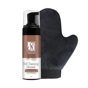 OEM Self Tanning Mousse Medium to Dark Glossy Tan Moisturizing Hyaluronic Acid Yucca Glyrrhiza Glabra Root Extract Tanner Mousse