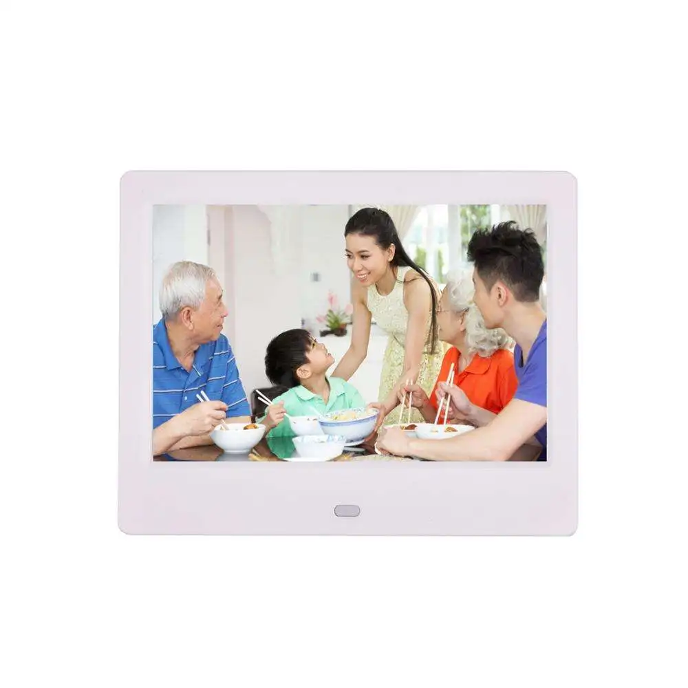 10 Inch LCD Screen Digital Photo Video Frame Display Images with Background Music, Support USB Drives/SD Card Loop AutoPlay