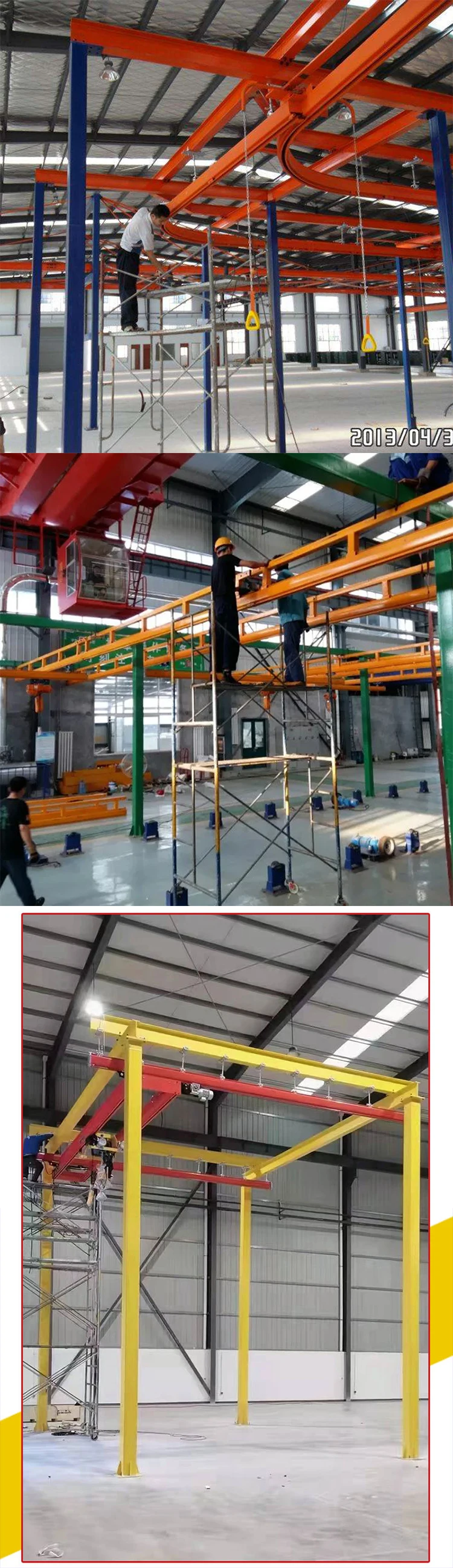Hot sale 3 ton flexible combined overhead KBK traditional bridge crane Performance Single Girder Rigid Track KBK Overhead Crane
